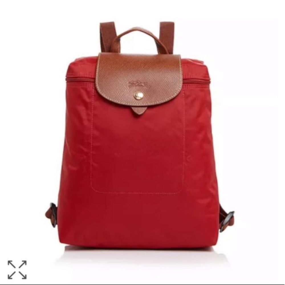 Longchamp Le Pliage Nylon Backpack - red NWT